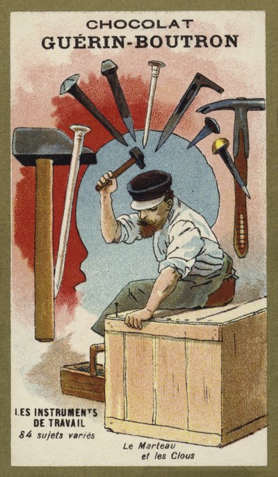 Hammer und Nägel von French School