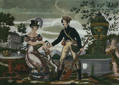 Jagdtreffen, Platte 2, frühes 19. Jahrhundert von French School