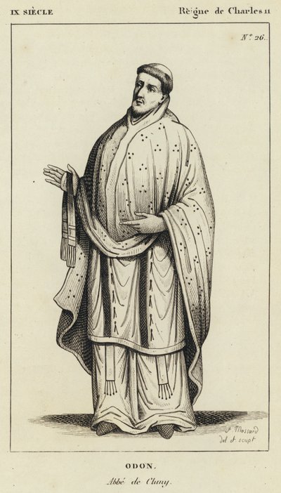 IX Jahrhundert, Herrschaft von Karl II., Odon, Abt von Cluny von French School