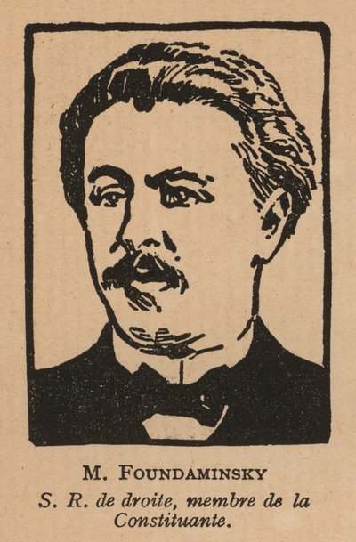 Ilya Fondaminsky, russischer Schriftsteller und Politiker der Sozialrevolutionären Partei von French School