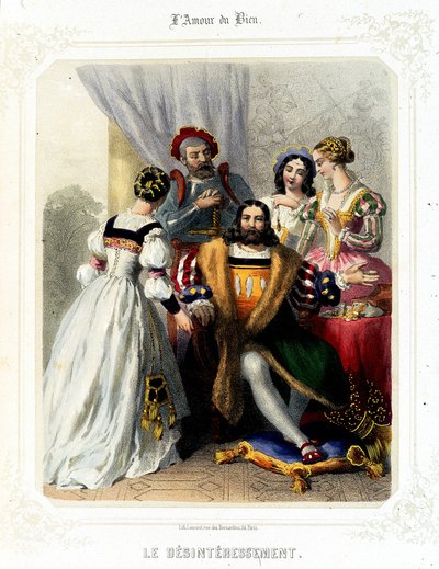 In der Liebe zum Guten von Sauvageot, zweite Hälfte des 19. Jahrhunderts von French School