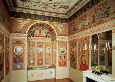 Innenansicht von Napoleons Badezimmer, gebaut 1807 von French School