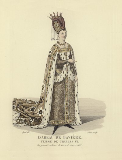 Isabeau von Bayern, Ehefrau von König Karl VI. von Frankreich von French School