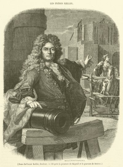 Jean-Balthasar Keller, Gießer (Gravur) von French School