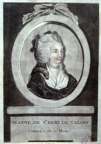 Jeanne de Valois-Saint-Remy (1756-91), Gräfin de La Motte, ca. 1786 von French School
