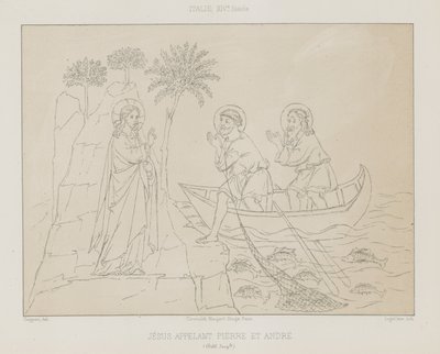 Jesus ruft Petrus und Andreas von French School