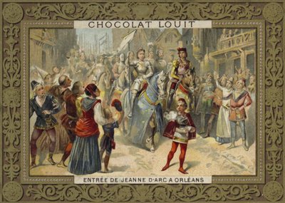 Johanna von Orléans betritt Orléans, 1429 von French School