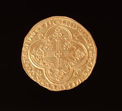 Johann II. Der Gute (1319-64) König von Frankreich, Franc a Cheval, 1350-64 (Rückseite) von French School
