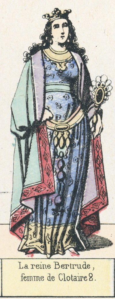 Königin Bertrude, Frau von Chlothar II. von French School