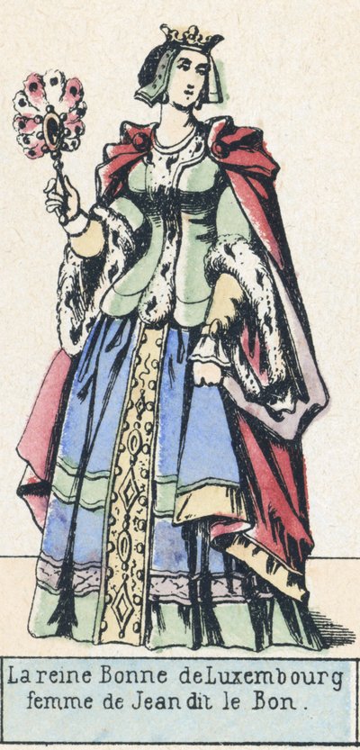 Königin Bonne von Luxemburg, Frau von Johann dem Guten von French School