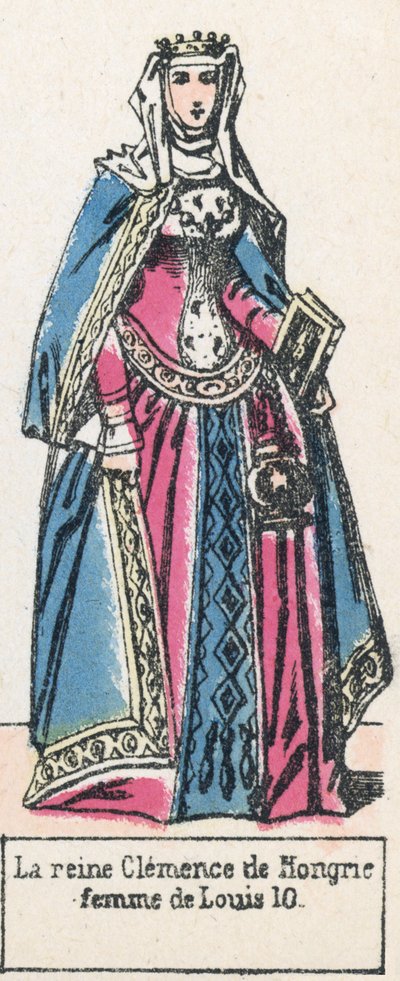 Königin Klemens von Ungarn, Frau von Ludwig X. von French School