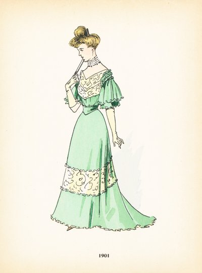 Damenmode, 1901 von French School