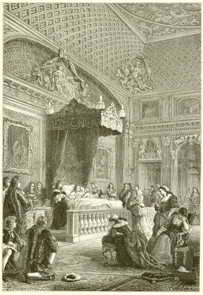 Letzte Momente von König Ludwig XIV von French School