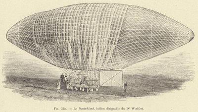 Der Deutschland, lenkbarer Ballon von Dr. Woelfert von French School