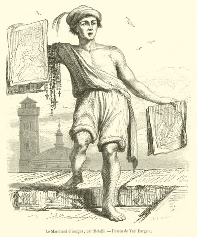 Der Bilderhändler von French School