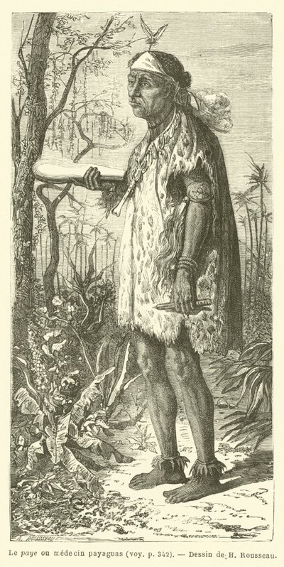 Der Paye oder Arzt der Payaguas (Gravur) von French School