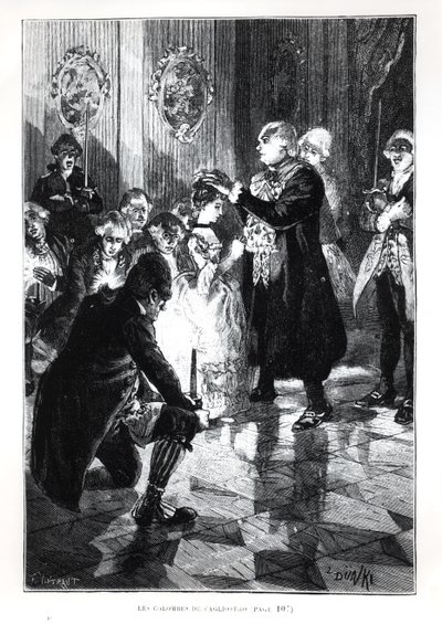 Les Colombes de Cagliostro, Illustration aus Les Merveilles de la Science von Louis Figuier (1819-94), veröffentlicht in Paris, 1893 von French School