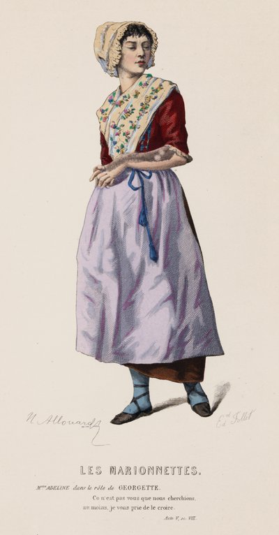 Die Marionetten, Akt V, Szene VIII von French School