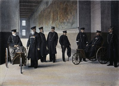 Les Moines Lais: Militärinvaliden - in „Album militaire“ - Les Invalides von French School