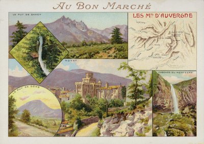 Die Berge der Auvergne von French School