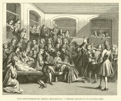Die Konvulsionäre des Friedhofs Saint-Médard von French School