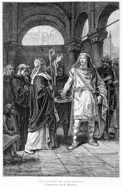 Die Lobreden des Heiligen Martin - in „Die Chronisten der Geschichte Frankreichs“ von Mme de Witt von French School