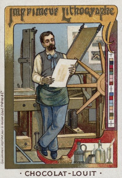 Lithografiedrucker von French School