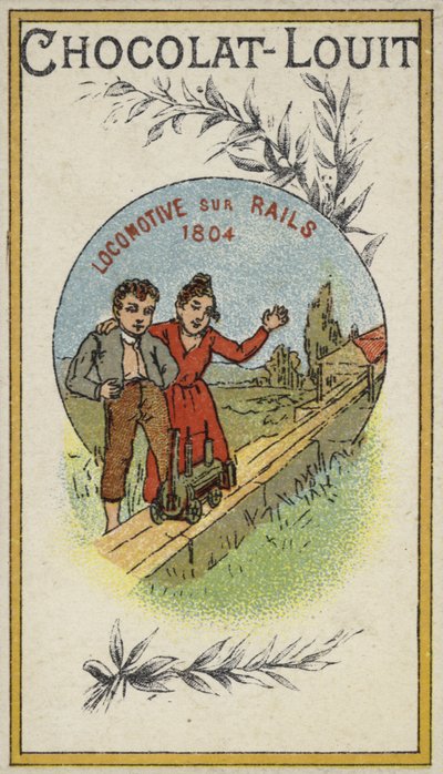 Lokomotive auf Schienen, 1804 von French School