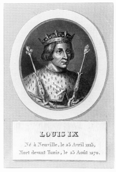 Ludwig IX. (Saint-Louis) (Stich) von French School