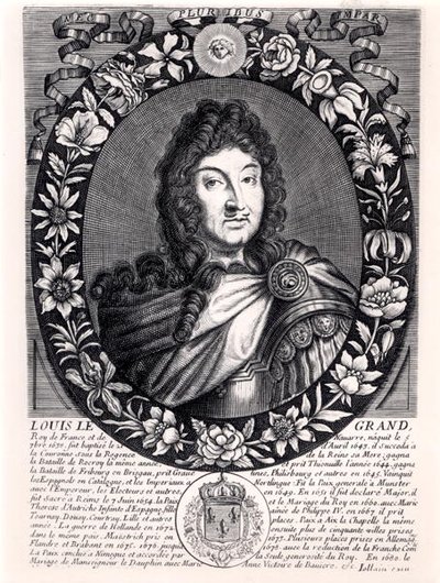 Louis XIV (1638-1715) König von Frankreich, ca. 1680 von French School