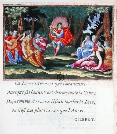 Ludwig XIV. als Apollo mit den neun Musen, aus 
