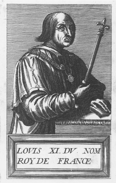 Ludwig XI., König von Frankreich (Stich) von French School