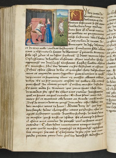 Seite aus Cent Nouvelles Nouvelles, c.1461-62 von French School