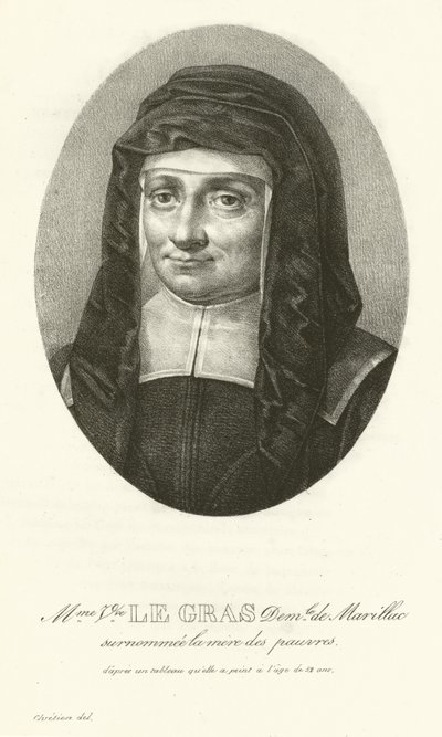 Madame Le Gras, Louise de Marillac von French School