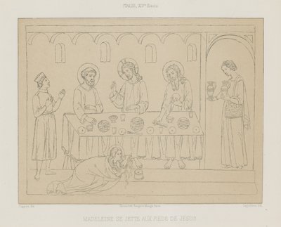 Madeleine wirft sich zu Füßen von Jesus von French School