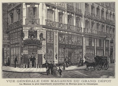 Maisons du Grand Depot, Keramikladen in Paris, Frankreich von French School