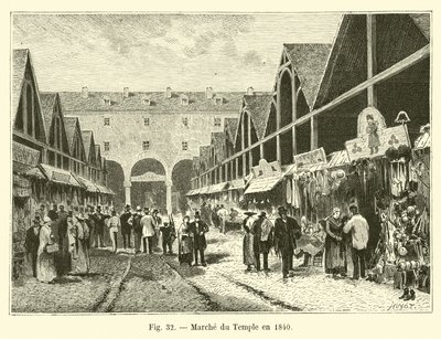 Markt des Tempels 1840 von French School