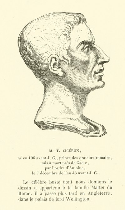 Marcus Tullius Cicero, römischer Politiker, Redner und Philosoph von French School