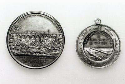 Medaille zur Eröffnung des Suezkanals, 1869 (Metall) von French School
