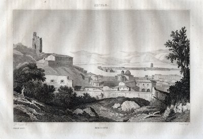 Messina - Sizilien - Gravur aus „Italien pittoresk“ - Historische und beschreibende Darstellung von Italien von M. de Norvins, Ch. Nodier 1834-1836 von French School