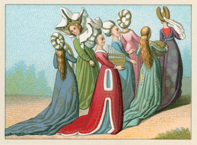 Kostüm des Mittelalters von French School