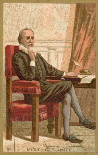 Miguel de Cervantes, spanischer Romanautor, Dichter und Dramatiker von French School