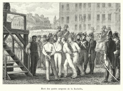 Tod der vier Sergeanten von La Rochelle von French School
