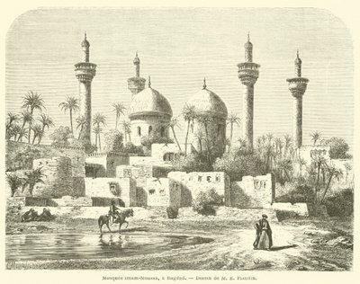 Imam-Moussa-Moschee in Bagdad (Gravur) von French School