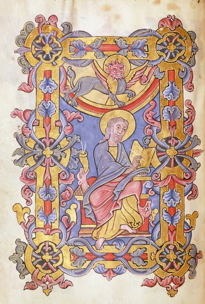 Ms 479 fol.53 St. Markus, aus Les Evangiles de l