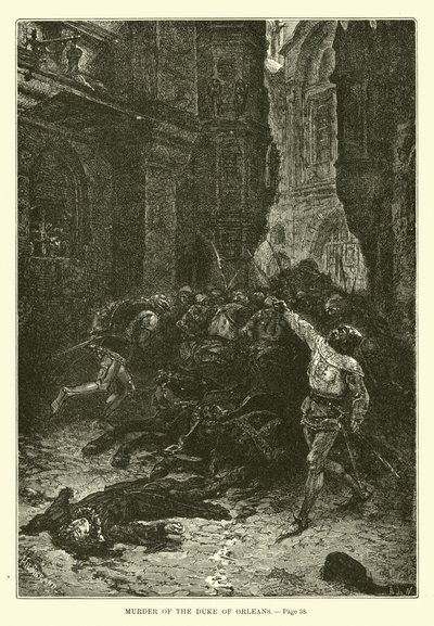 Mord an Herzog von Orléans von French School