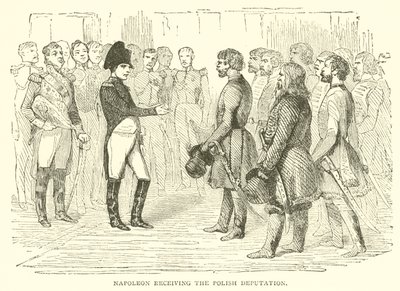 Napoleon empfängt die polnische Deputation (Gravur) von French School