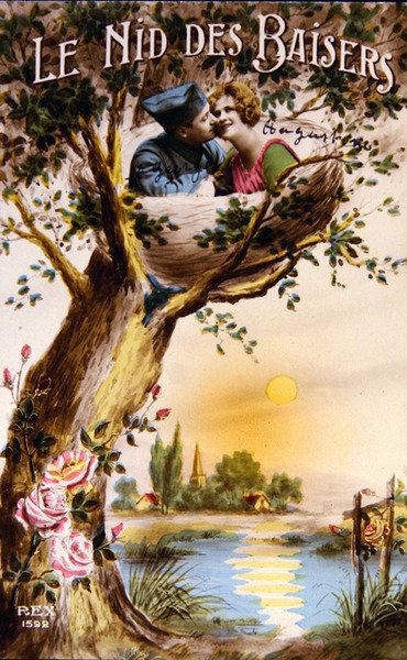 Nest der Küsse, ca. 1920 von French School