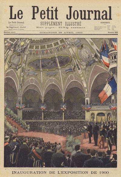 Eröffnung der Weltausstellung 1900 in Paris von French School