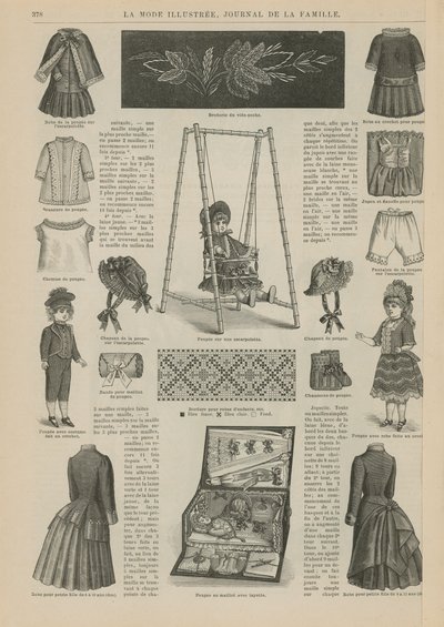 Seite aus La Mode Illustrée von French School